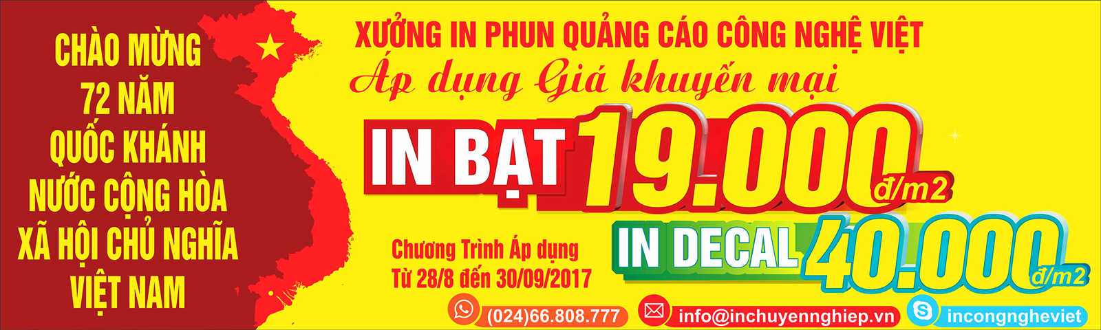 In banzon quảng cáo giá rẻ