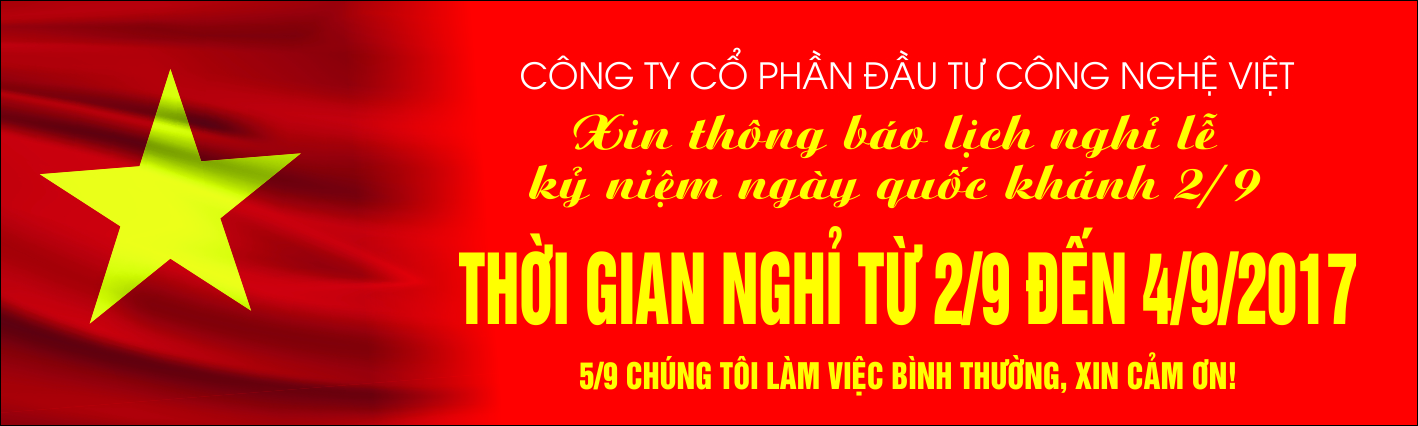 Thông báo nghỉ lễ Quốc khánh 02-09-2017