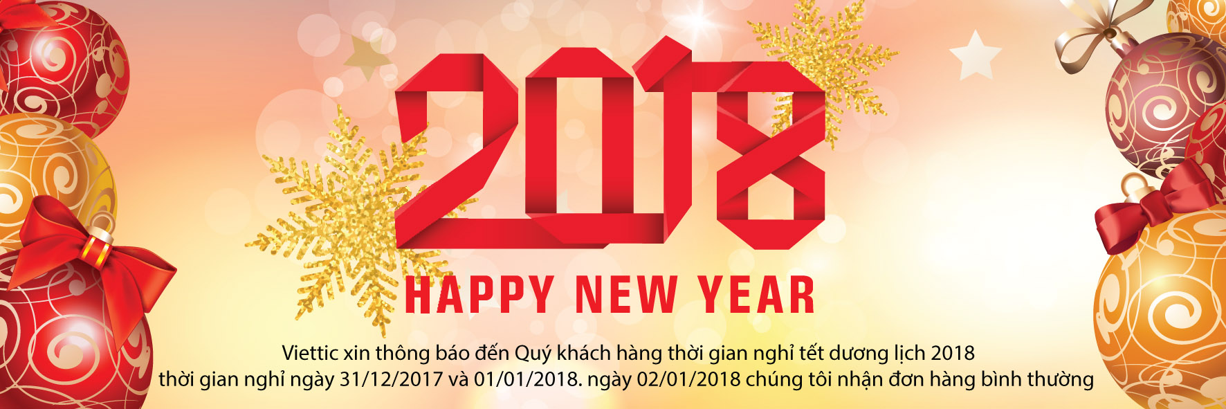 Thông báo nghỉ têt 2018